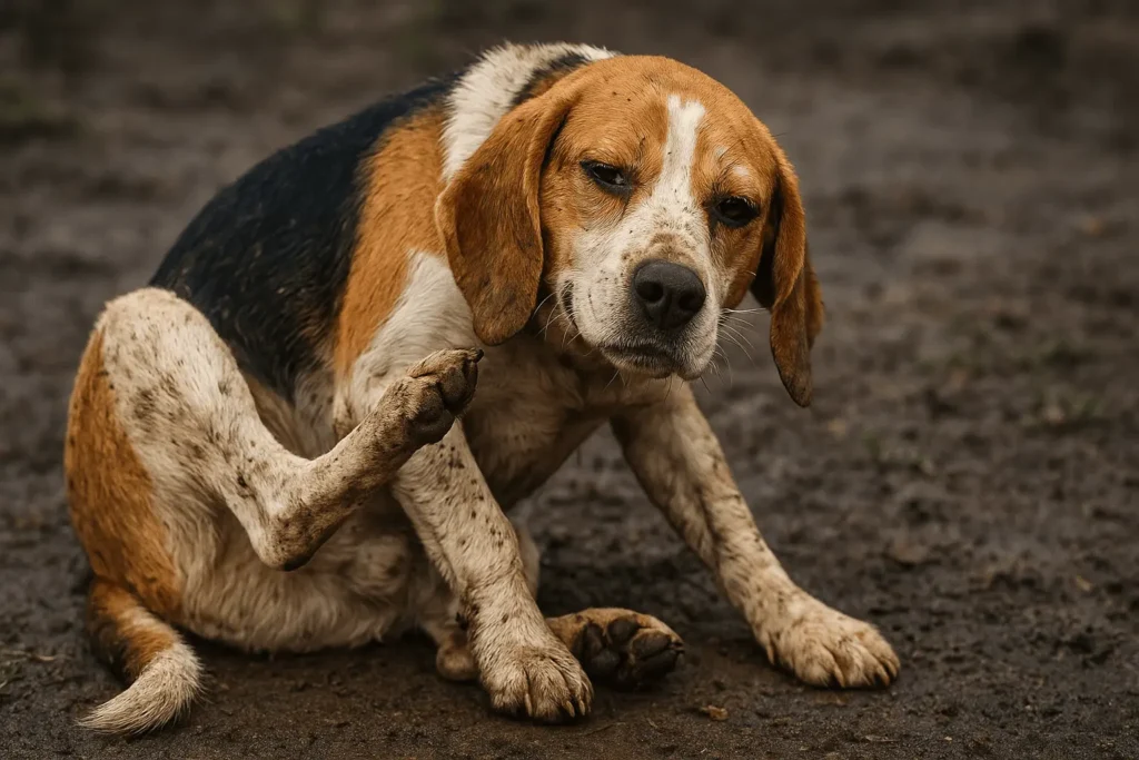 Stinking, dirty Beagle